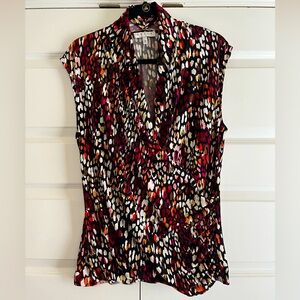 Chaus wrap front women’s blouse, size XL.